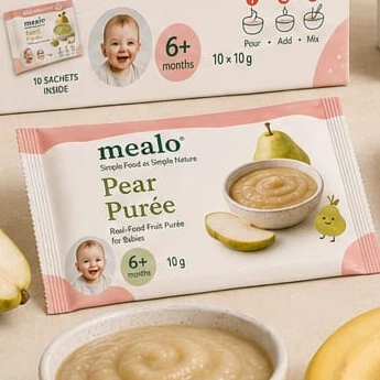 Freeze-dried Pear Purée, supplied as Powder