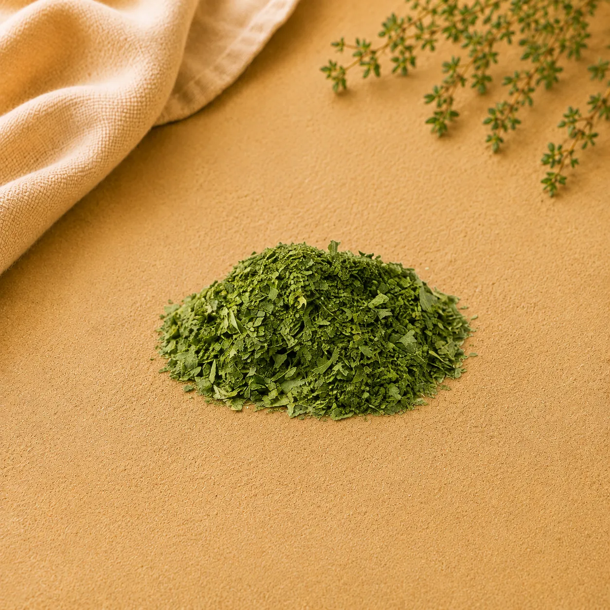 Freeze-dried Basil, supplied as Powder