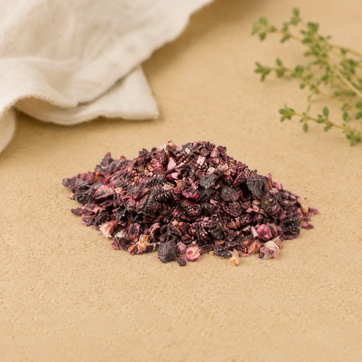 Freeze-dried Blueberry, supplied as Crumbles
