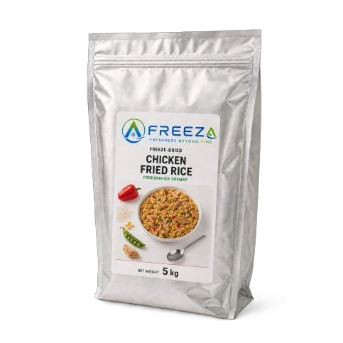 Freeze-dried Chicken Fried Rice, supplied as 5 kg mylar pouch