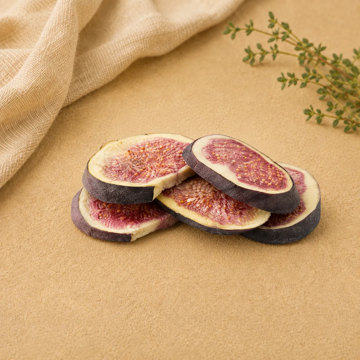 Freeze-dried Fig, supplied as Sliced