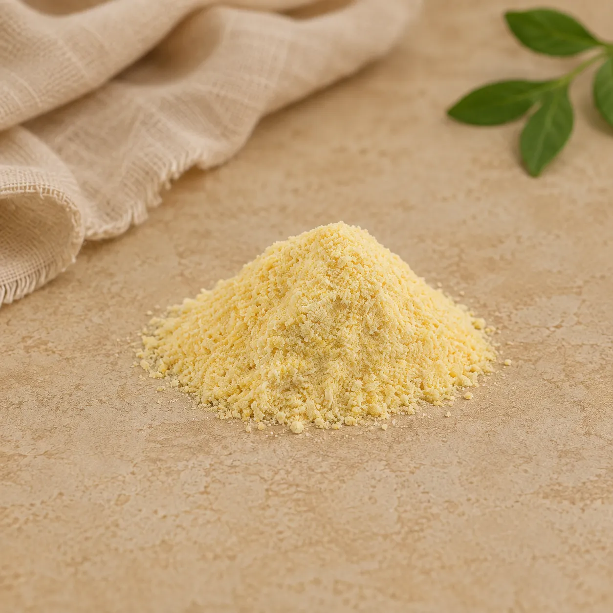 Dondurarak kurutulmuş Misket Limonu, Toz formatında