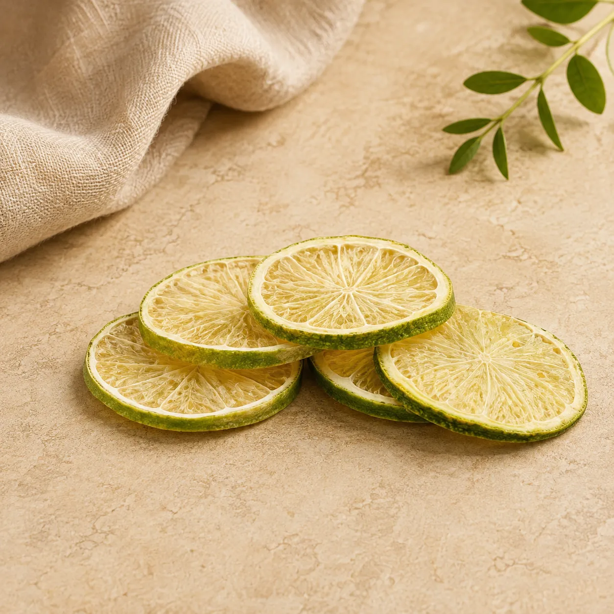 Dondurarak kurutulmuş Misket Limonu, Dilimlenmiş formatında