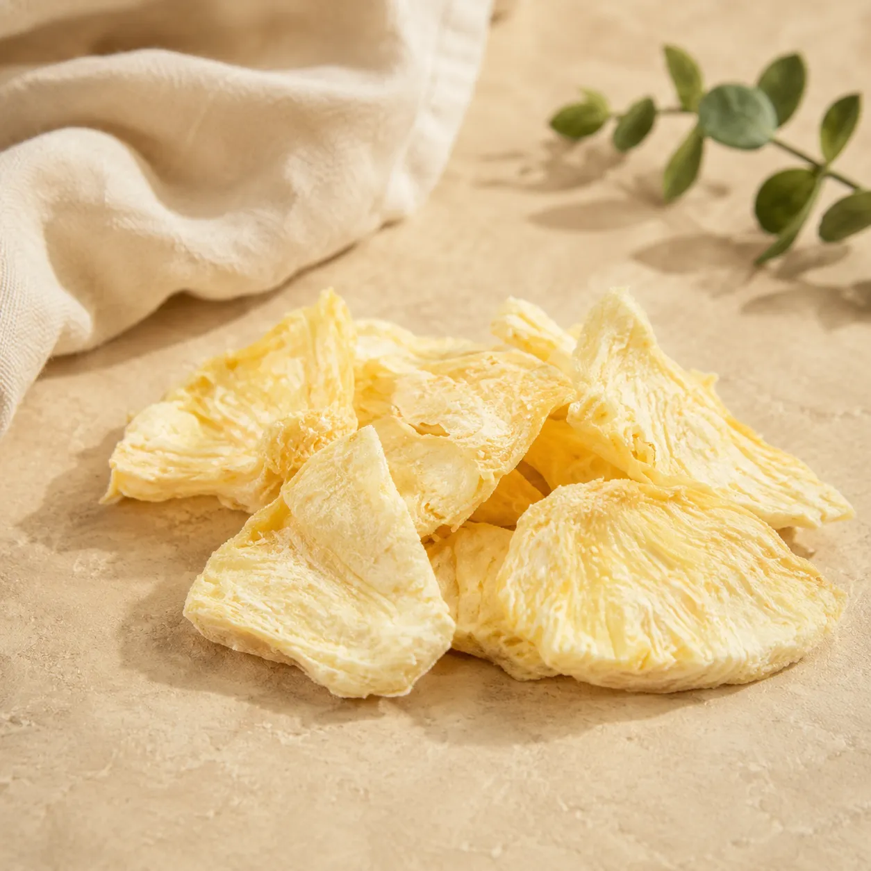 Freeze-dried Pineapple, supplied as Sliced